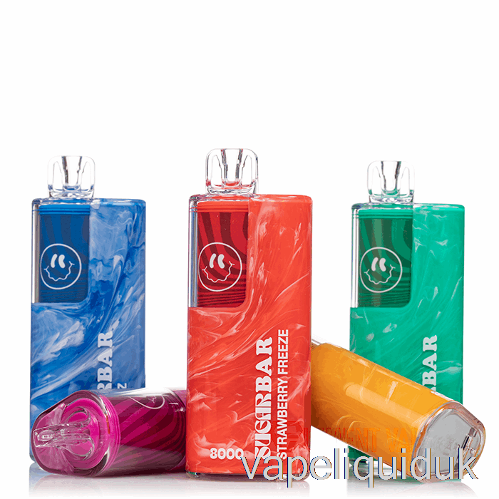 Sugar Bar SB8000 0% Zero Nicotine Disposable Lemon Mint Vape Juice